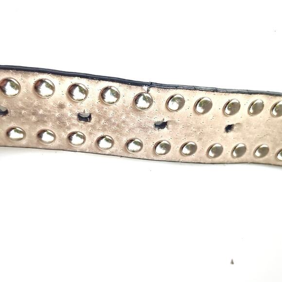 Vintage Y2K Black Rhinestone Bling Western Belt | BB Simmons Glam Rodeo Cowgirl - Picture 9 of 16